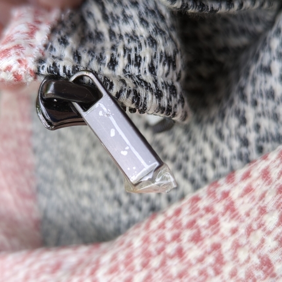 DEREK Lam 10 Crosby grey colour block tweed jacket blazer sz 0 - Picture 12 of 13